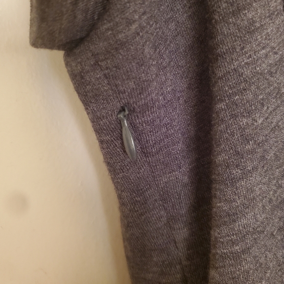 An Original Milly of New York Gray Wool Short Cap Sleeve Gold Button Dress. - Picture 7 of 15